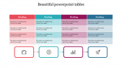 Beautiful PPT tables Template and Google Slides Presentation