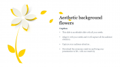 Aesthetic Background Flowers Templates  for PowerPoint