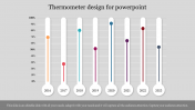 Thermometer design for PowerPoint Presentation