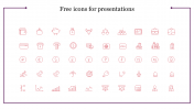 Free Icons For Presentations PowerPoint Template Slide