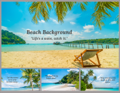 Beach Background PPT Presentation And Google Slides Themes