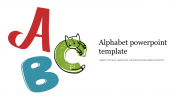 Awesome Alphabet PowerPoint Template Presentation Slide