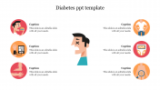 Best Six Noded Diabetes PPT Template For Presentation
