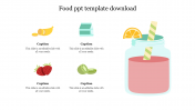 Creative & fabulous Food PPT Template Download Slides