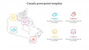 Editable Canada PowerPoint Template Presentation Design