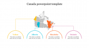 Amazing Canada PowerPoint Template For Presentation