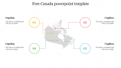 Simple Free Canada PowerPoint Template For Presentation