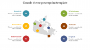 Canada Theme PowerPoint Template For Presentation