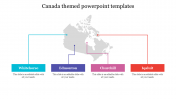 Editable Canada Themed PowerPoint Templates - Four Nodes