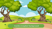 Garden Template Background Design PowerPoint Slides