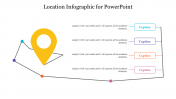 Location Infographic For PowerPoint Presentation Slides