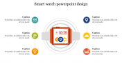 Best Smart watch PowerPoint design Slide with six nodes
