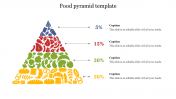 Multi-Color Food Pyramid Template For Healthy Presentation