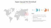 Best Japan Map PPT Free Download Slide Template Design
