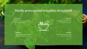 Herbs PowerPoint Template Download Presentation Slides