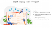 English language course PowerPoint Template & Google Slides