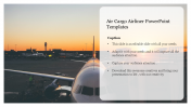 Free Air Cargo Airliner PowerPoint Templates Design