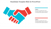 Cute Handshake Template Slide For PowerPoint Presentation