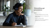 Promote your Teleworking PPT Presentation Slide Themes