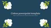 Effective Cotton PowerPoint Template Slide Design