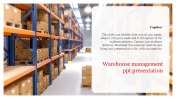 Warehouse Management PPT Template and Google Slides