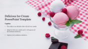 Delicious Ice Cream PowerPoint Template for Presentation