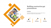 Editable Building Construction PPT Presentations Design