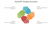 Innovative Hand PPT Template Download Slide Design