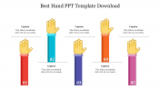 Best Hand PPT Template Download for Presentation