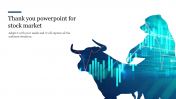 Innovative Thank You PowerPoint For Stock Market Template