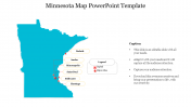 Creative Minnesota Map PowerPoint Template Slide Design