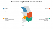 Outstanding PowerPoint Map South Korea Presentation
