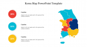 Creative Korea Map PowerPoint Template Slide Design