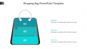 Innovative Shopping Bag PowerPoint Template Design
