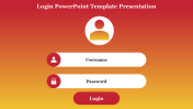 Effective Login PowerPoint Template Presentation Design