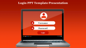 Attractive Login PPT Template Presentation Slide Design