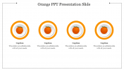 Prodigious Orange PPT Presentation Slide Designs 4-Node