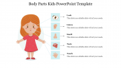 Body Parts Kids PowerPoint Template and Google Slides
