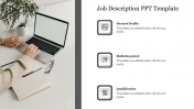 Creative Job Description PPT Template Slide Design