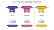 Get Free Pricing Table Template PowerPoint Slide Design