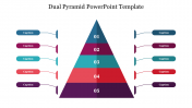 Download dashing Dual Pyramid PowerPoint Template Slide