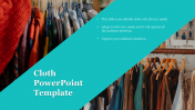 Get Stunning Cloth PowerPoint Template Presentation