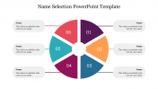 Name Selection PowerPoint Template with spinning model