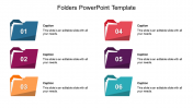 Editable Folders PowerPoint Template Slide