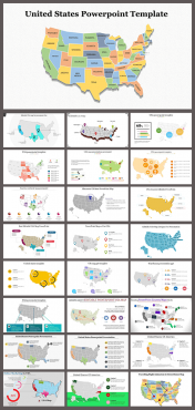 Editable US Map Presentation and Google Slides Themes