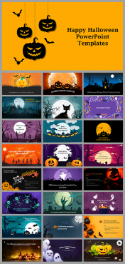 Attractive Happy Halloween PowerPoint And Google Slides