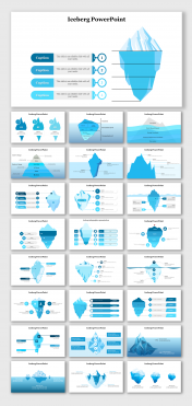 Attractive Iceberg PowerPoint And Google Slides Themes