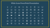 White Icons PowerPoint Presentation and Google Slides