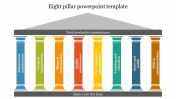 Eight Pillar PowerPoint Template and Google Slides