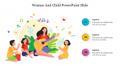 Woman And Child PowerPoint Template and Google Slides